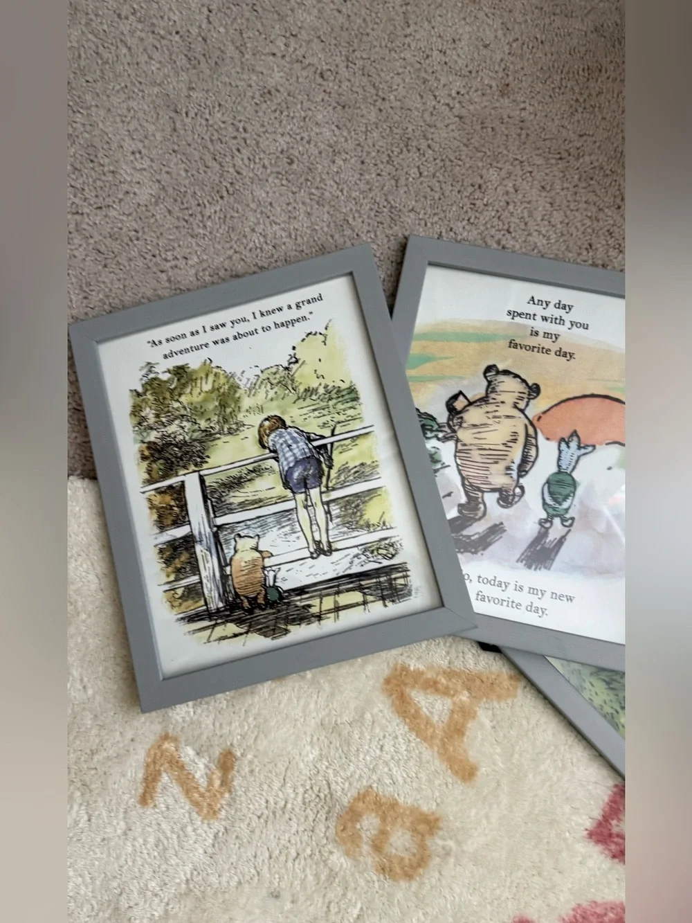 Winnie the Pooh Decor Set - Classic Storybook Prints
